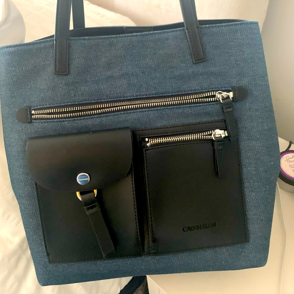 Calvin Klein denim handbag